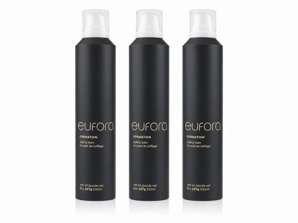 3x Eufora Formation Styling Foam 8 oz 230ml Hair Mousse Volume & Hold